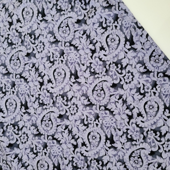 Fitting Image Vintage 90s Paisley Maxi lightweight Skirt‎ size 18 A-Line - Picture 11 of 12